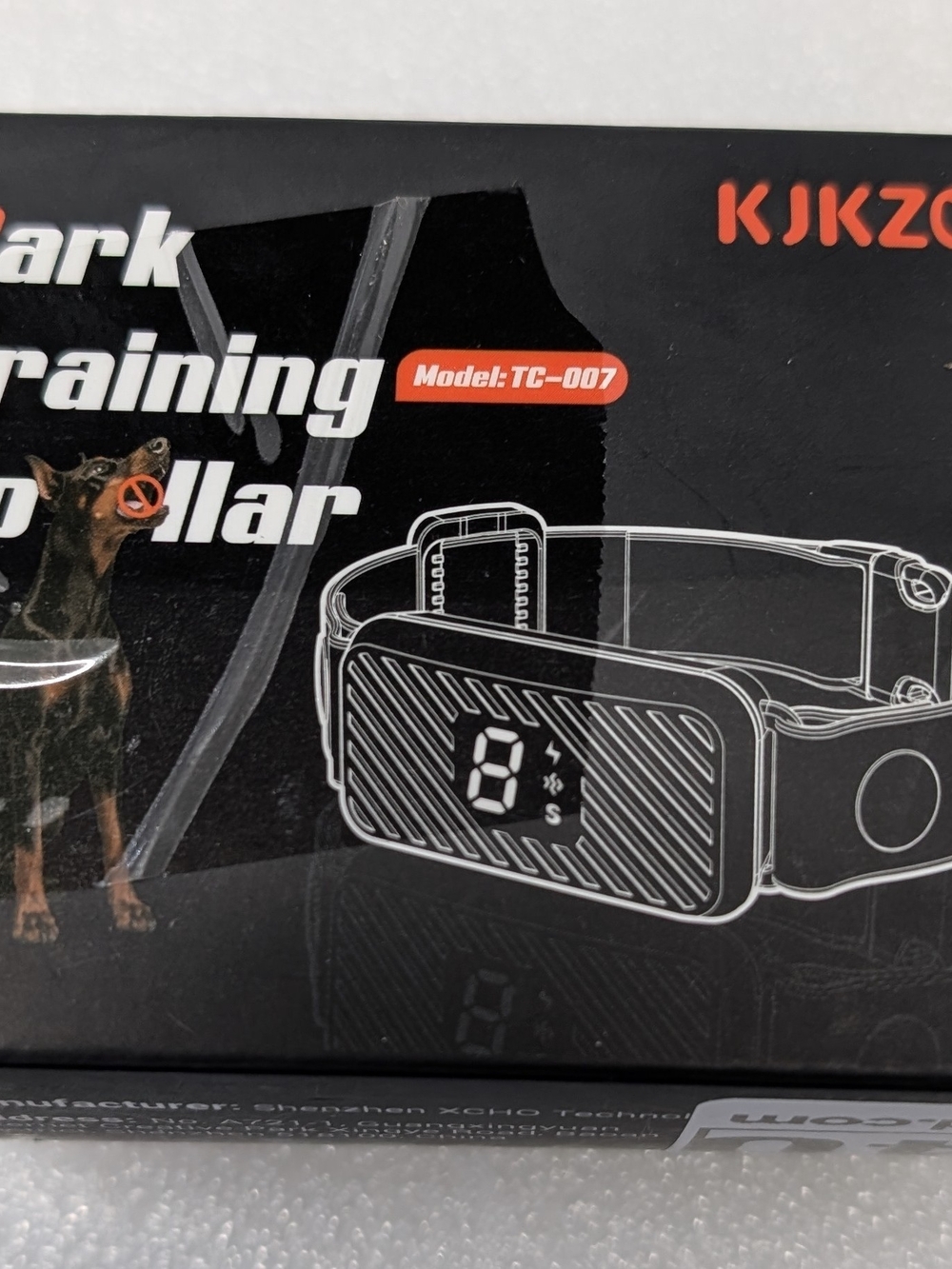 Smart Bark Training Collar - Black